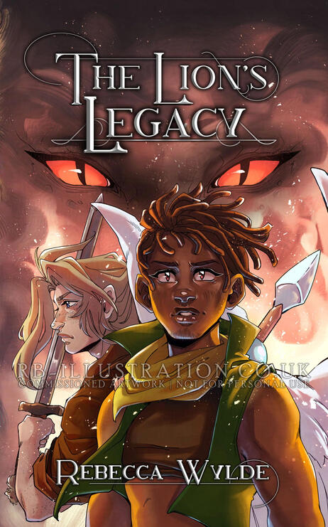 Book Cover Illustration for The Lion's Legacy by Rebecca Wylde, 2025