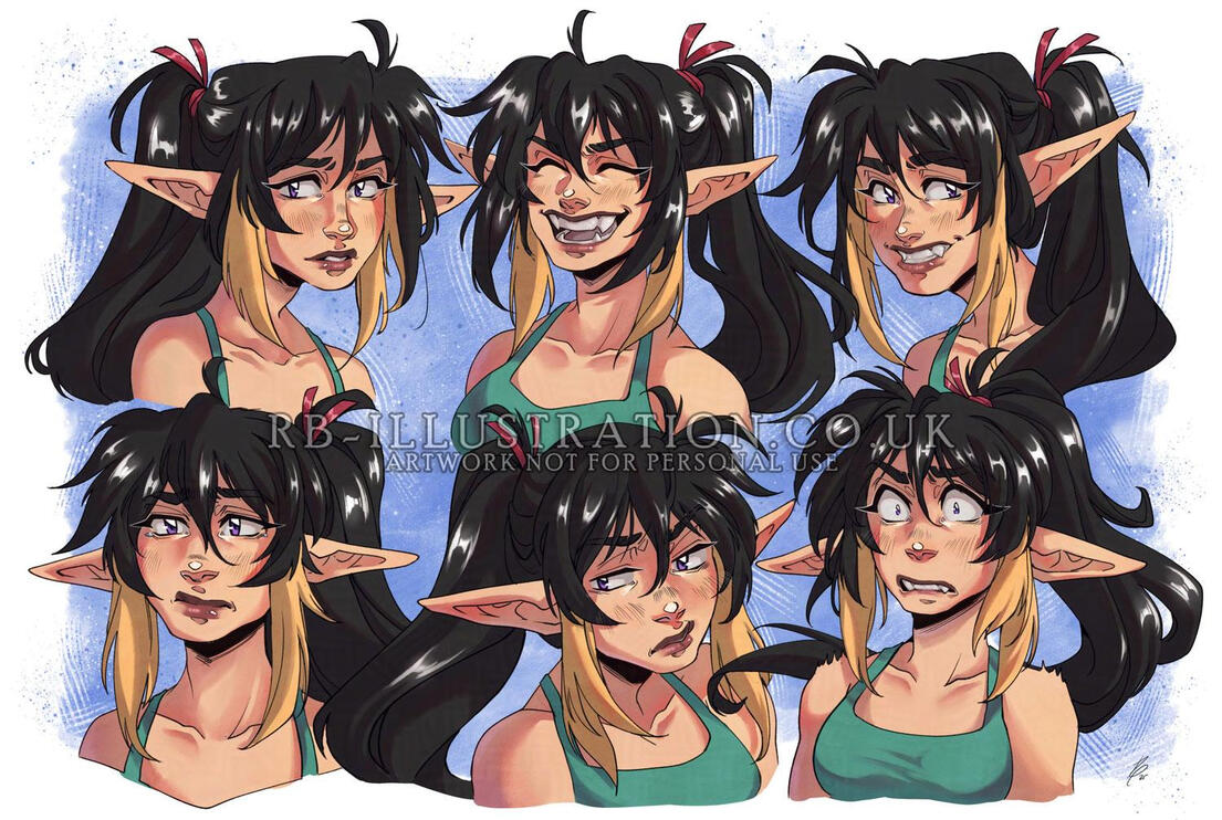 Expression Sheet (Personal Work, 2026)