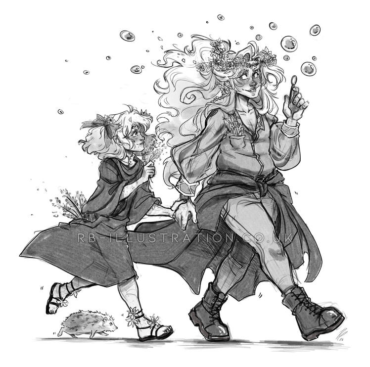 Euphony and Meraki (Sketch Commission)