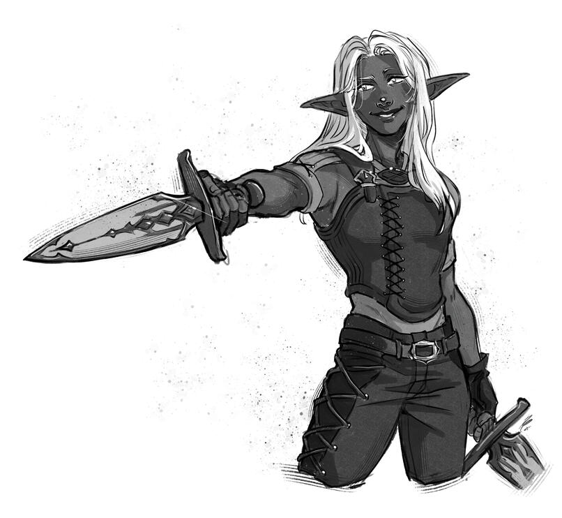 Durafein (Sketch Commission for Personal Client, 2025)